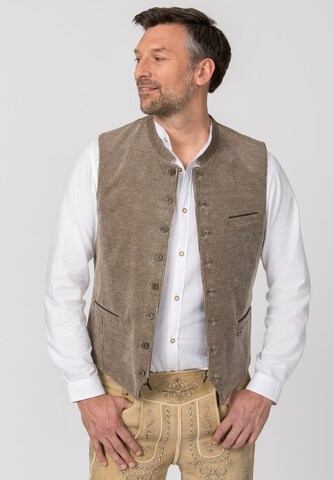 STOCKERPOINT Klederdracht gilet 'Egidio' in Beige: voorkant