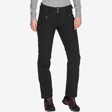 VAUDE Regular Outdoor Pants 'SKOMER' in Black: front