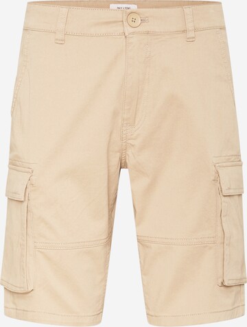 Pantalon cargo 'Cam Stage' Only & Sons en beige : devant