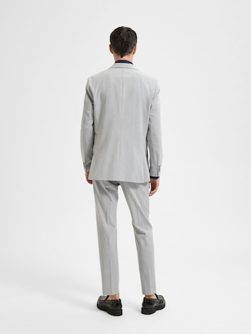 SELECTED HOMME Slim fit Business-colbert 'Liam' in Grijs