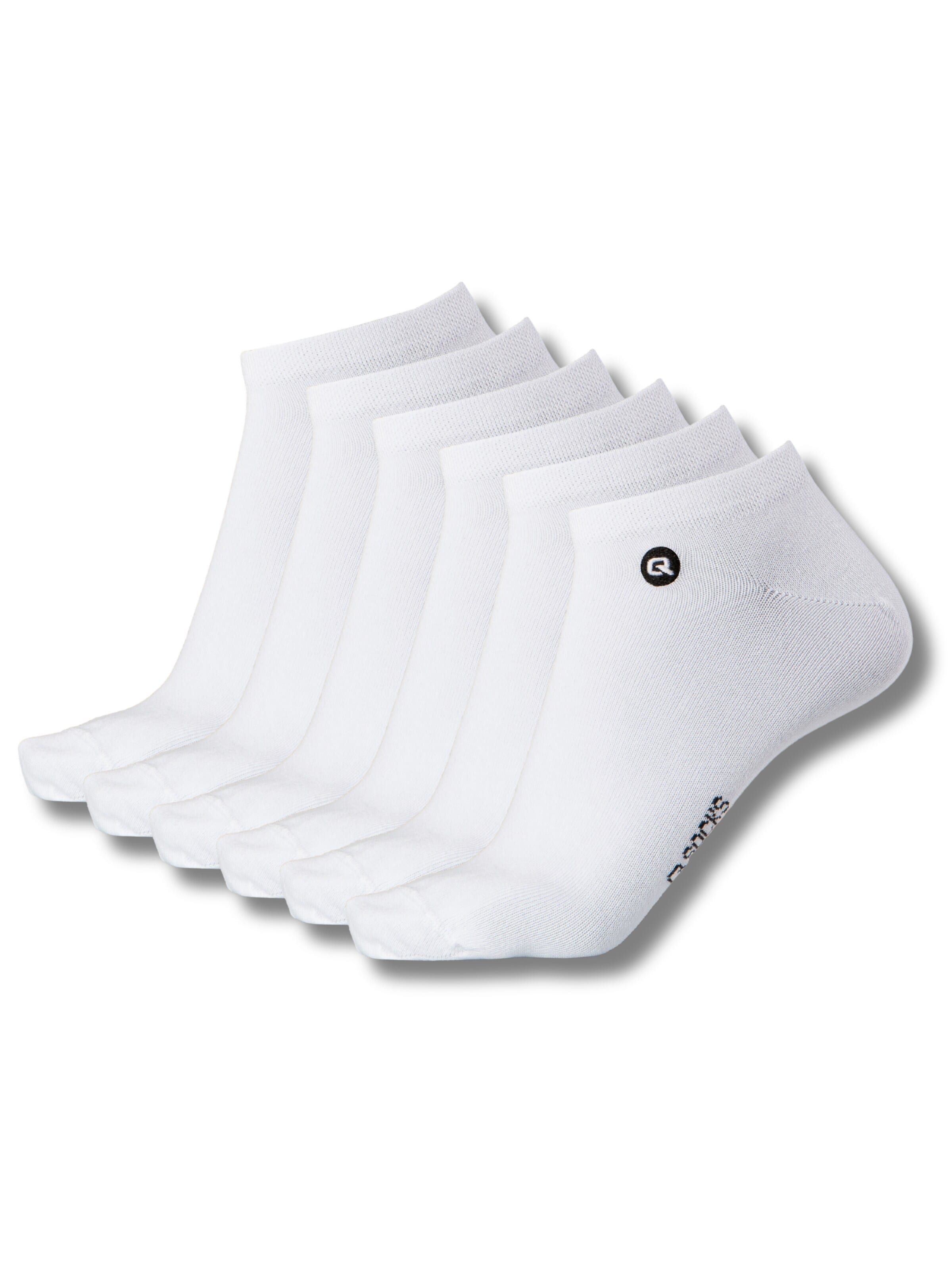QOLONIA Socks in White: front
