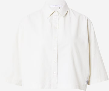 Calvin Klein Jeans - Regular Fit Blusa em branco: frente