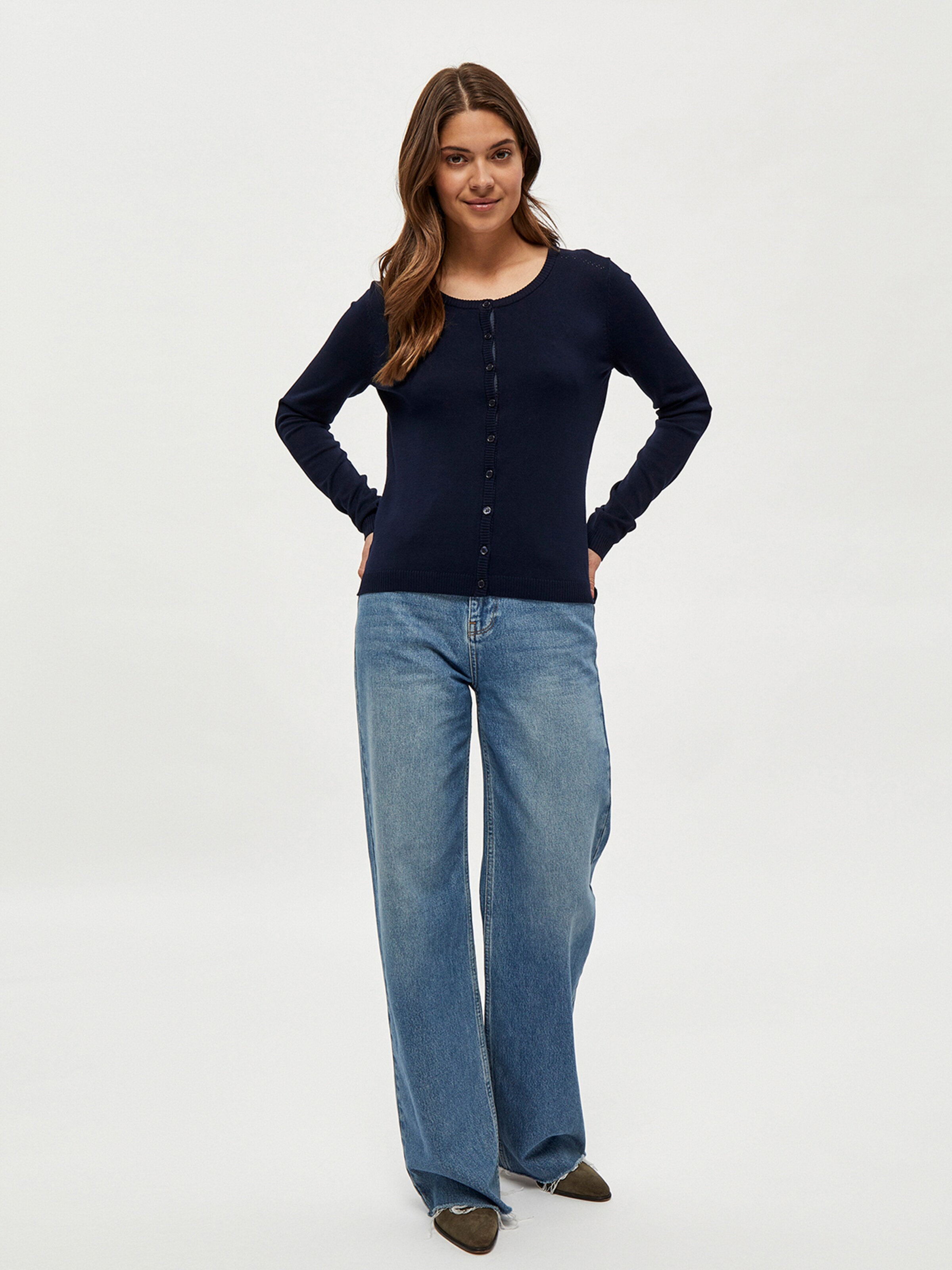 minus Knit Cardigan 'New Laura' in Blue