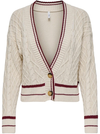 ONLY Strickjacke in beige, Produktansicht