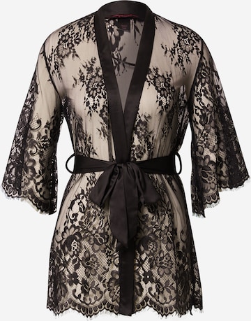 Hunkemöller Dressing Gown 'Isabella' in Black: front