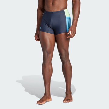 ADIDAS PERFORMANCE Athletic Swim Trunks in Grey: front