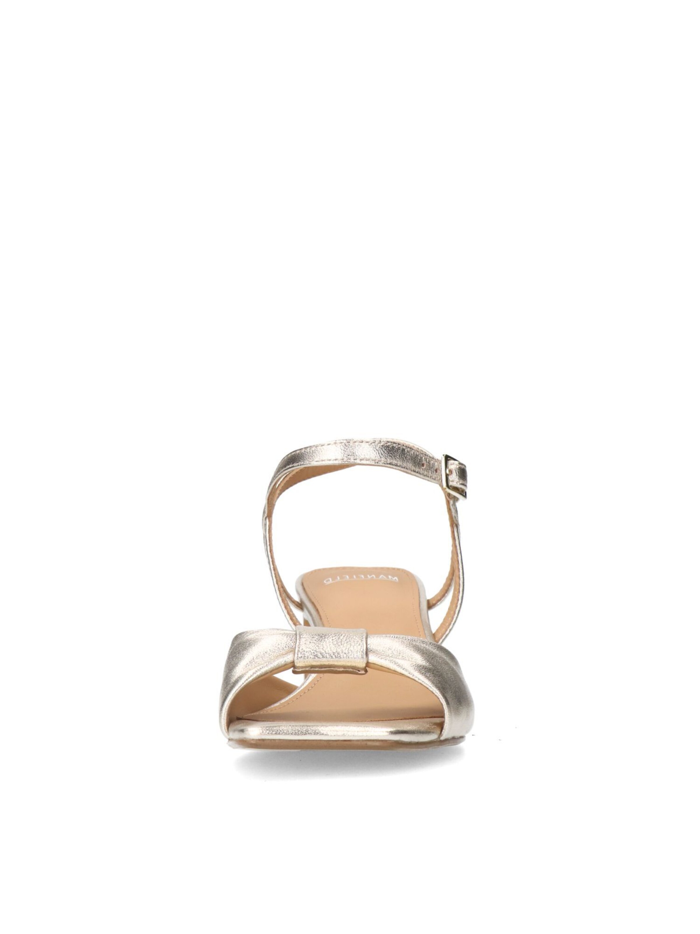 MANFIELD Sandale in Gold