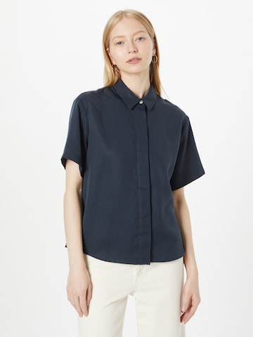 Samsøe Samsøe Blouse 'MINA' in Blauw: voorkant