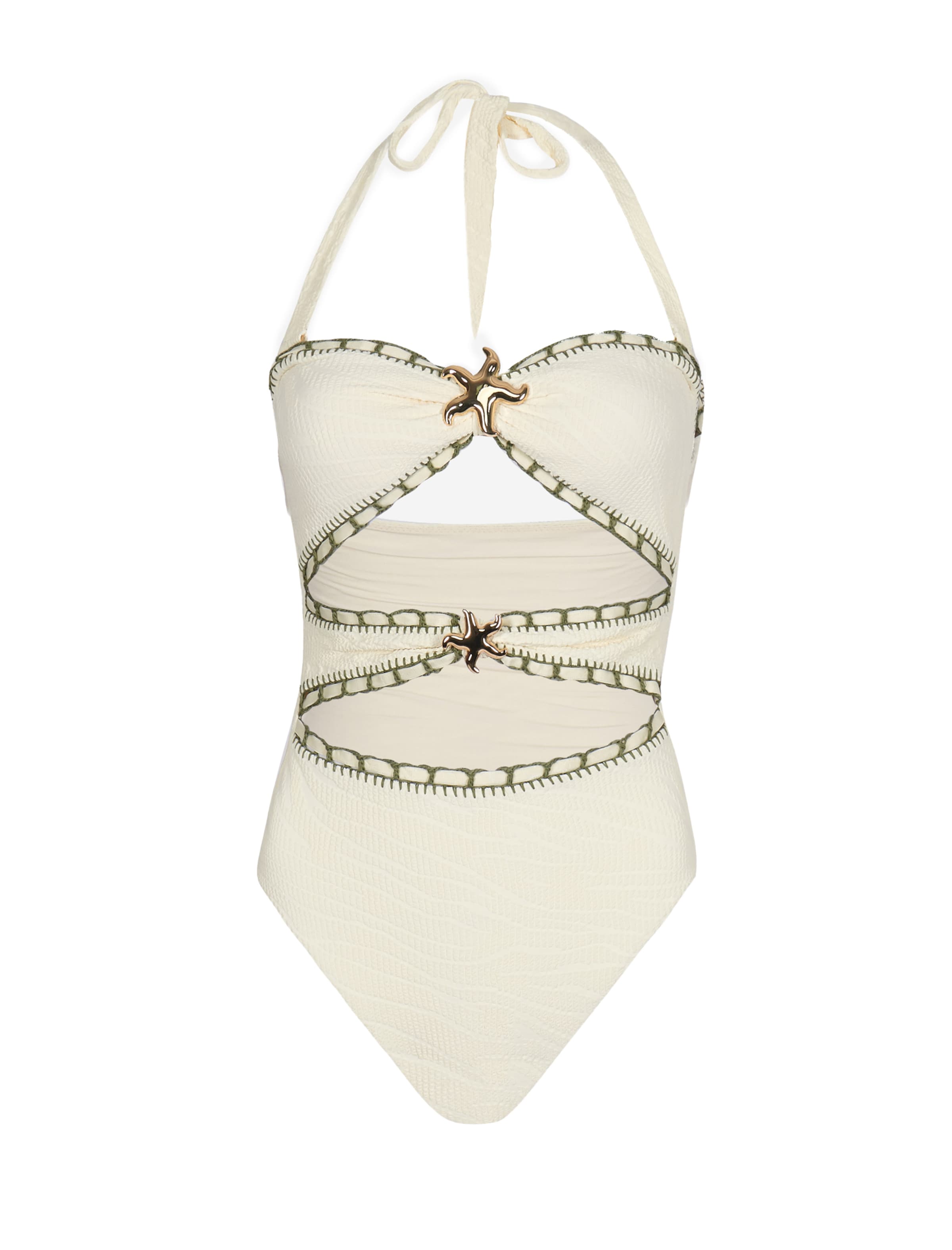 Maillot de bain South Beach en beige : devant