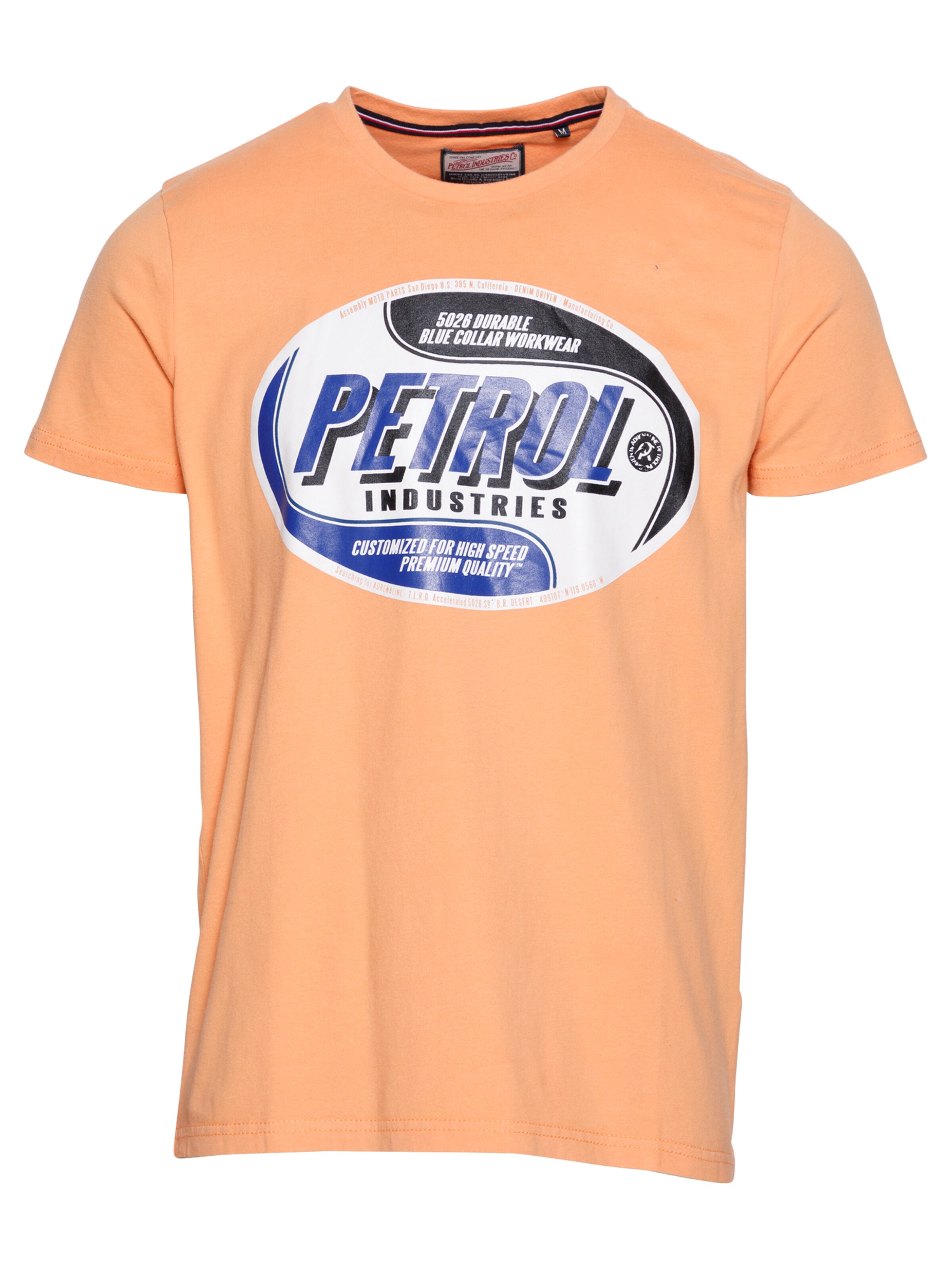 T-Shirt Petrol Industries en orange : devant
