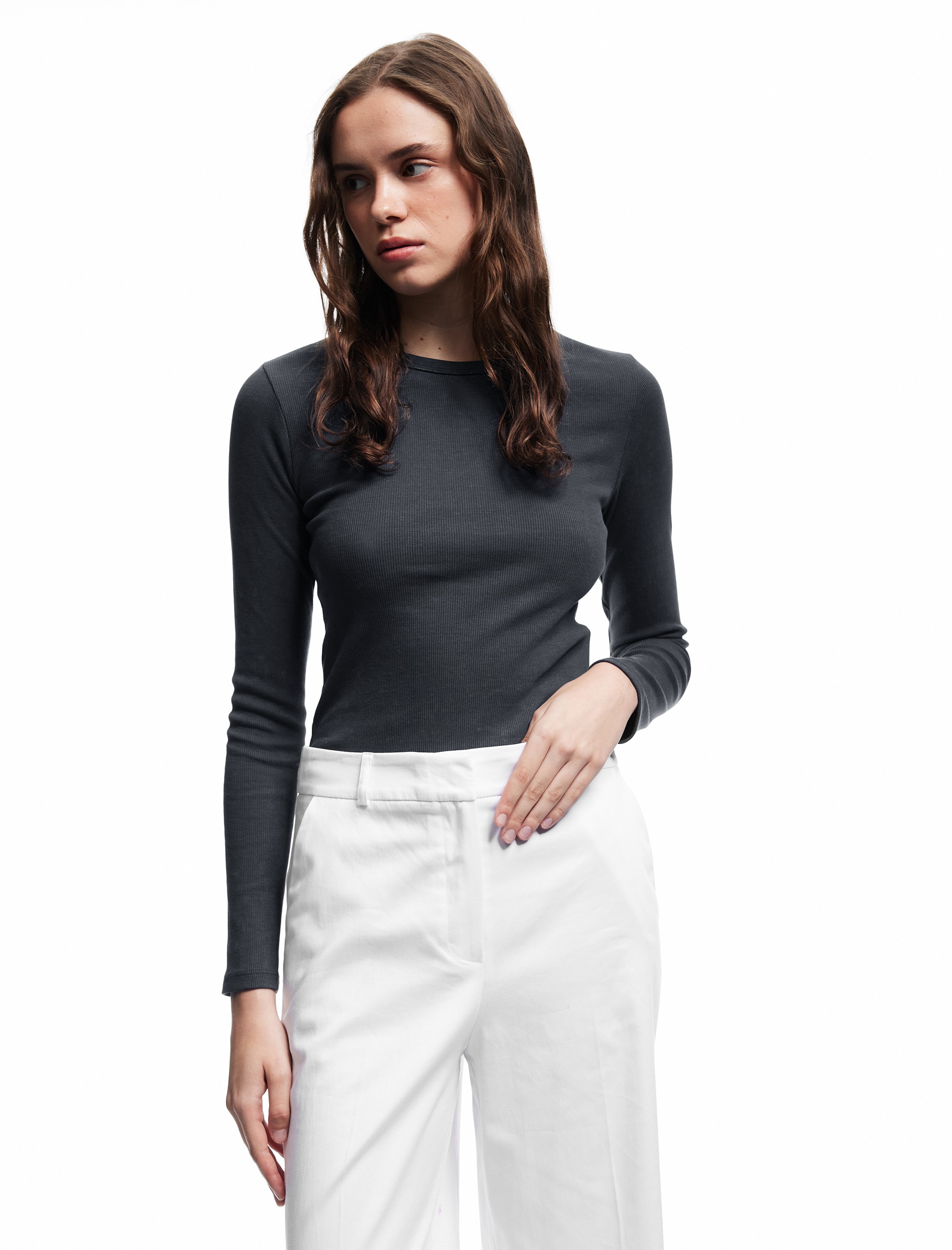 Koton Shirt in anthrazit, Produktansicht