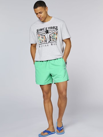 CHIEMSEE Athletic Swim Trunks in Green