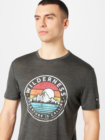 super.natural Functioneel shirt 'WILDERNESS' in Grijs