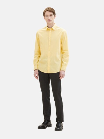 TOM TAILOR Regular Fit Hemd in Gelb