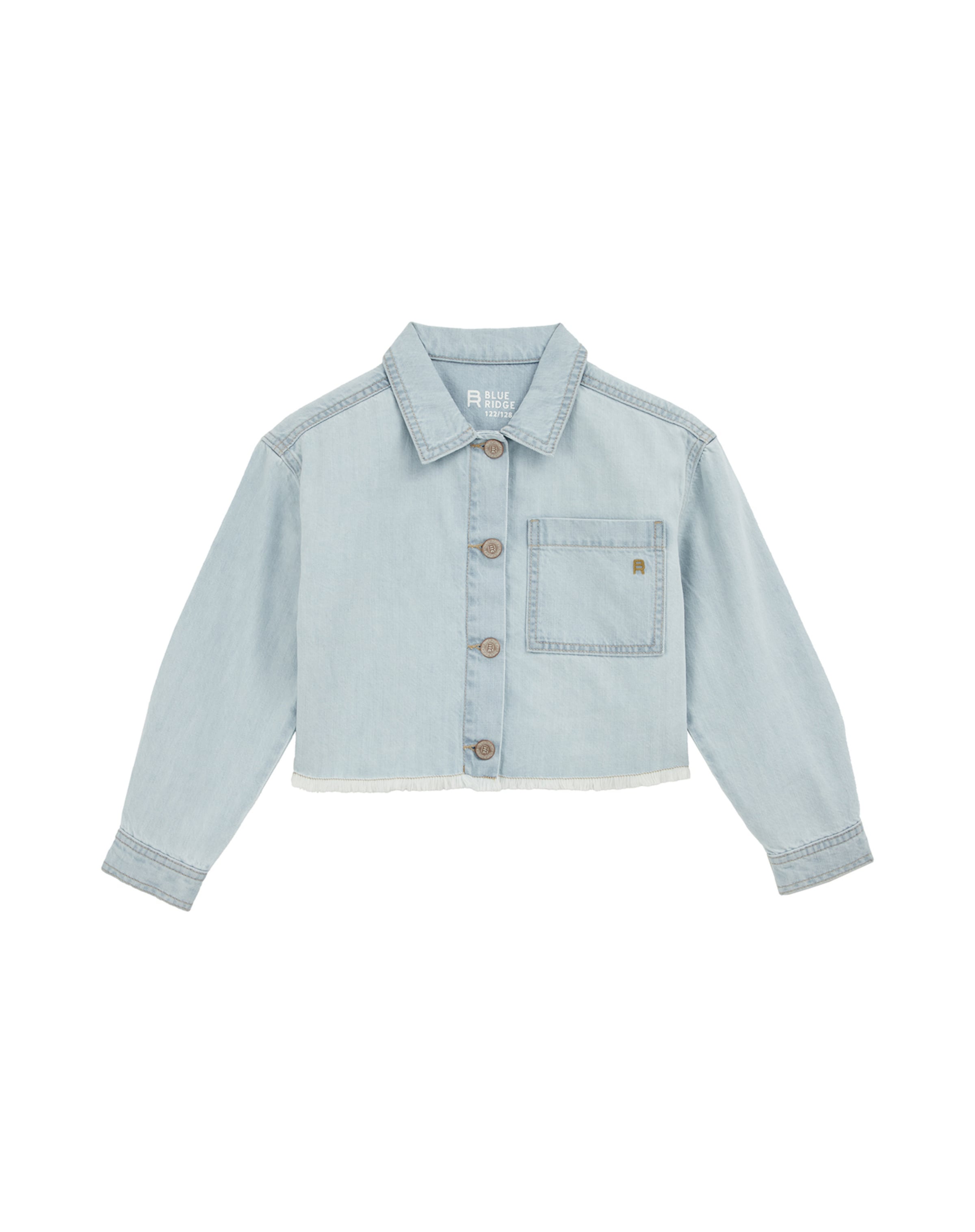 WE Fashion Prechodná bunda - Modrá: predná strana