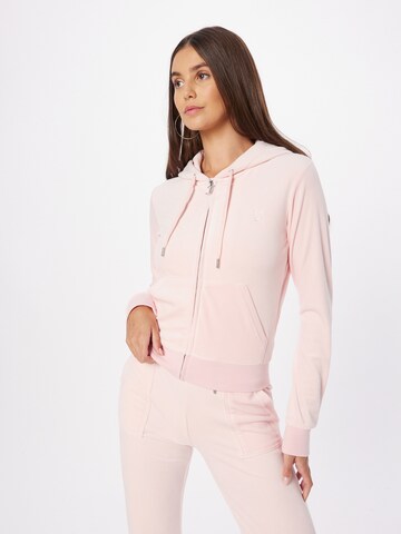 Juicy Couture Zip-Up Hoodie 'ROBERTSON' in Pink: front