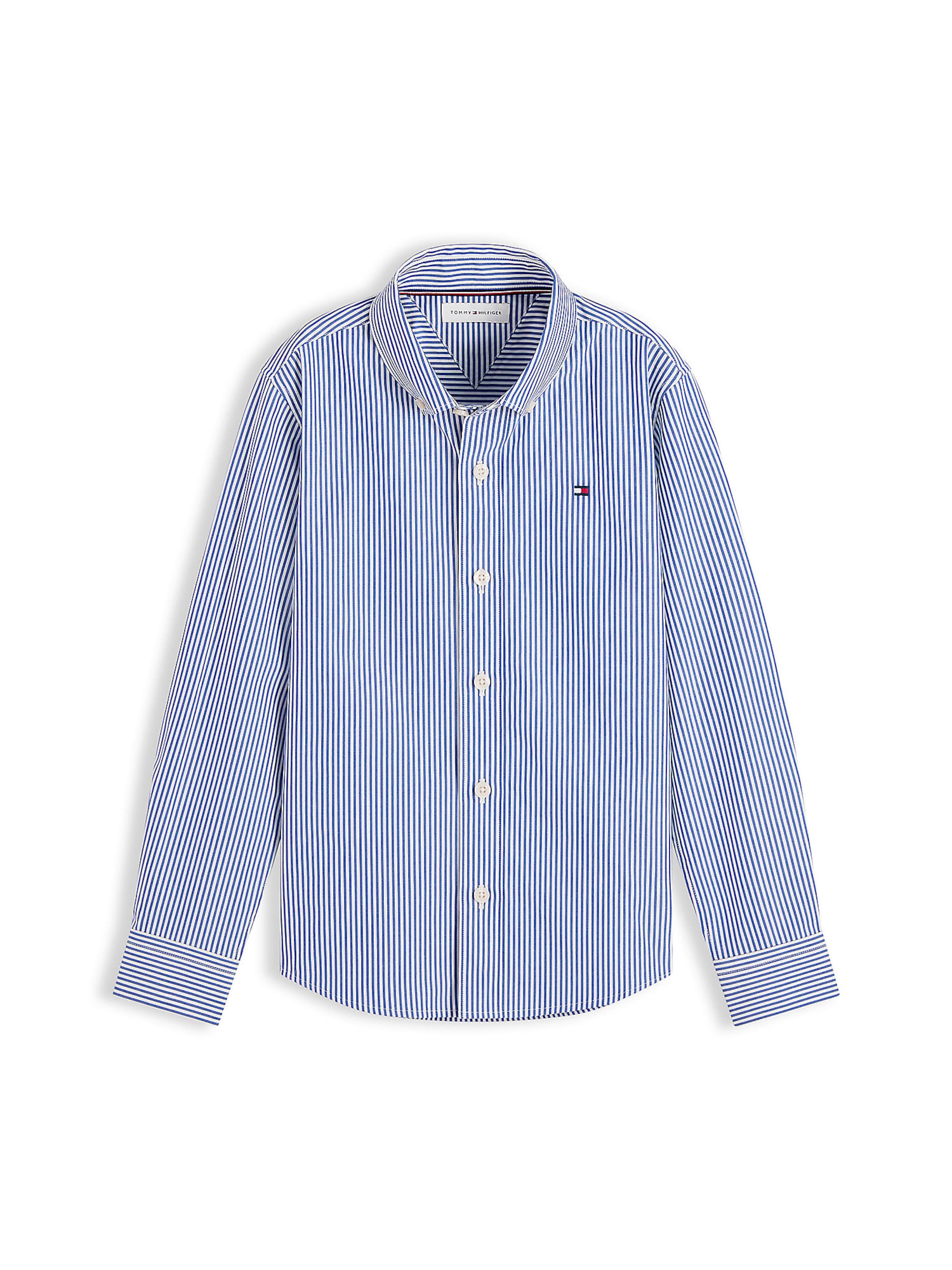 TOMMY HILFIGER Button up shirt 'Essential' in Blue: front