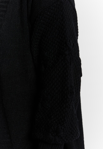 Usha Knit cardigan in Black