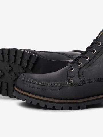 JACK & JONES Schnürboots in Schwarz