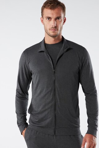 INTIMISSIMI Zip-Up Hoodie in Grey: front