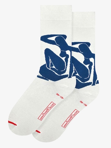 MuseARTa Socks 'Henri Matisse - Blue Nude' in Beige: front