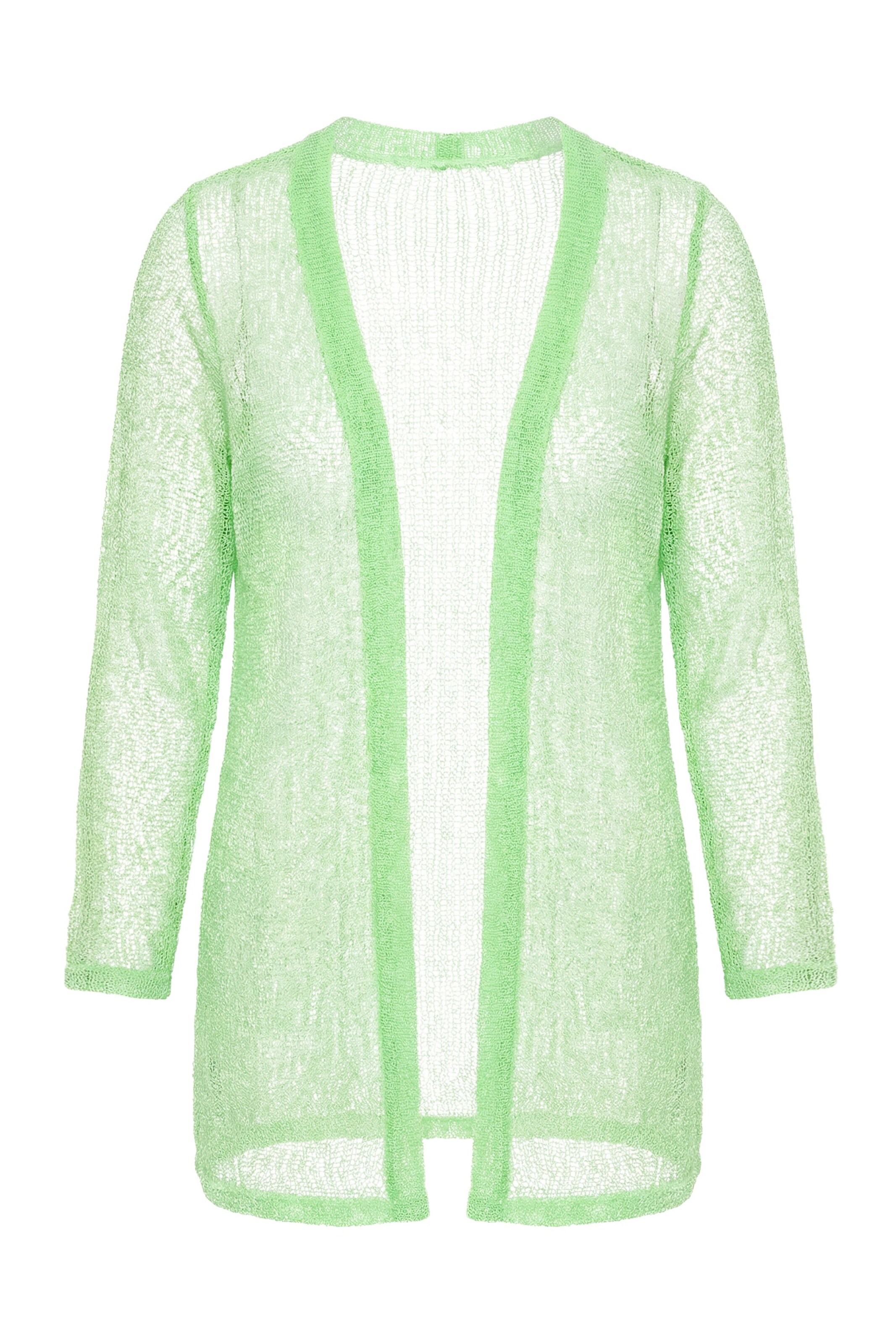 Angel of Style Knit cardigan in Green: front