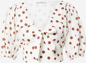 Camicia da donna di Abercrombie & Fitch in bianco: frontale