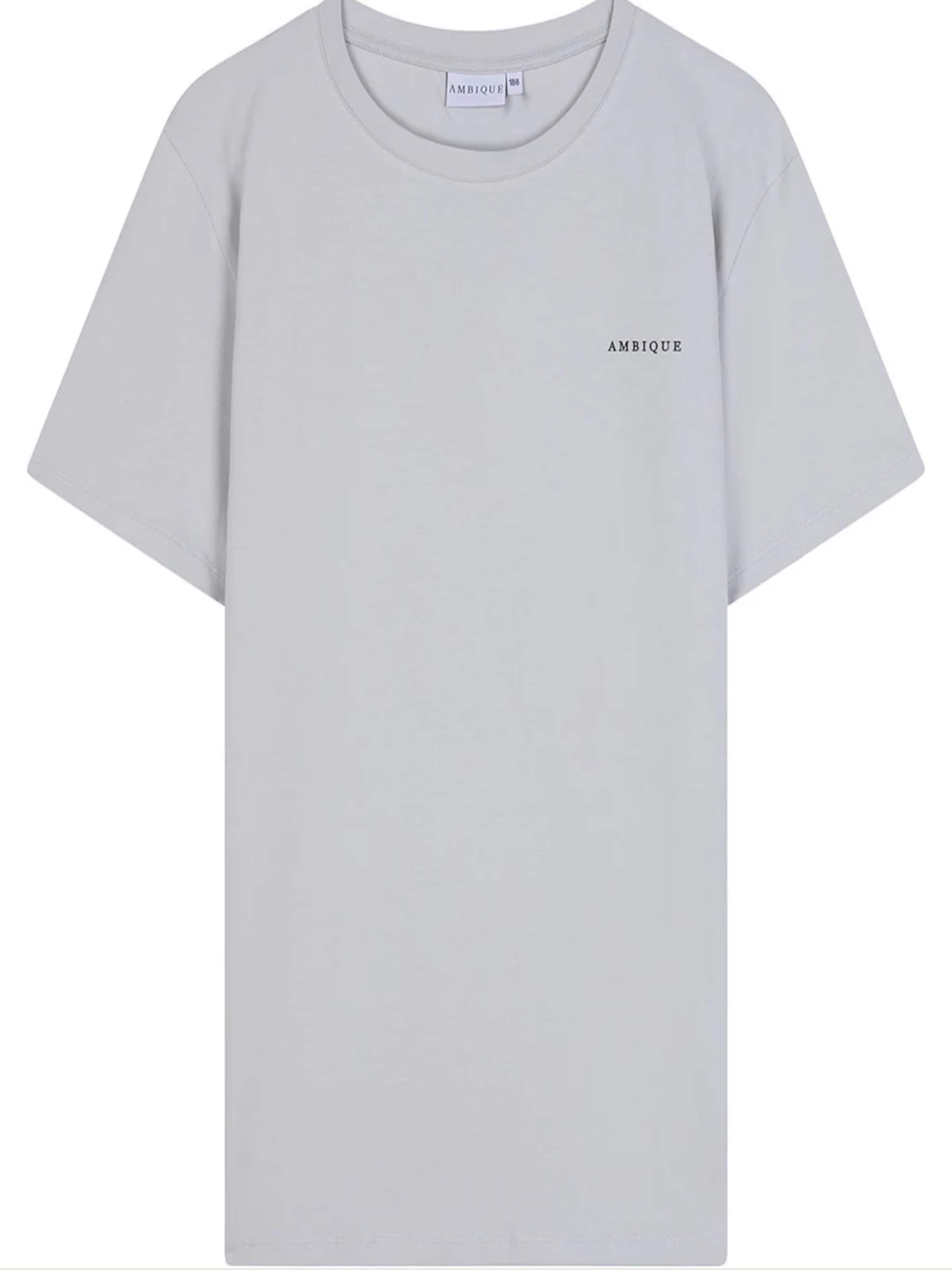 AMBIQUE Shirt 'JUSTIN' in Grijs: voorkant