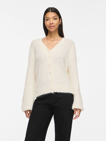 VILA Gebreid vest in Wit: voorkant