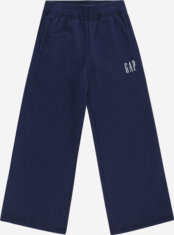 GAP Wide leg Trousers in Blue: front