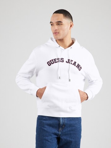 GUESS JEANS Sweatshirt in Wit: voorkant