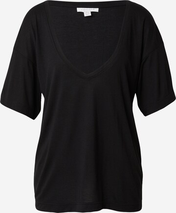 TOPSHOP Shirt in Black: front