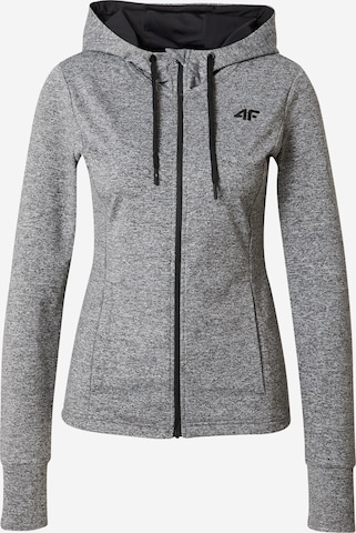 4F Sportsweatjacke in Grau: predná strana