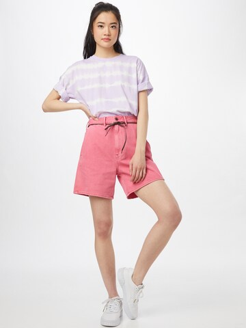 G-Star RAW Wide Leg Shorts in Pink