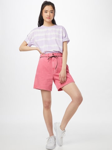 G-Star RAW Wide Leg Shorts in Pink