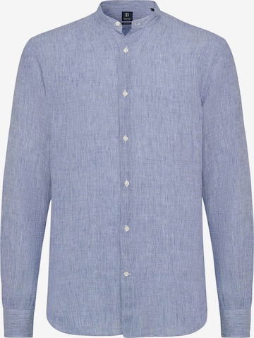 Coupe regular Chemise Boggi Milano en bleu : devant