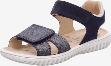 SUPERFIT - Sandalias 'Sparkle' en azul: frente