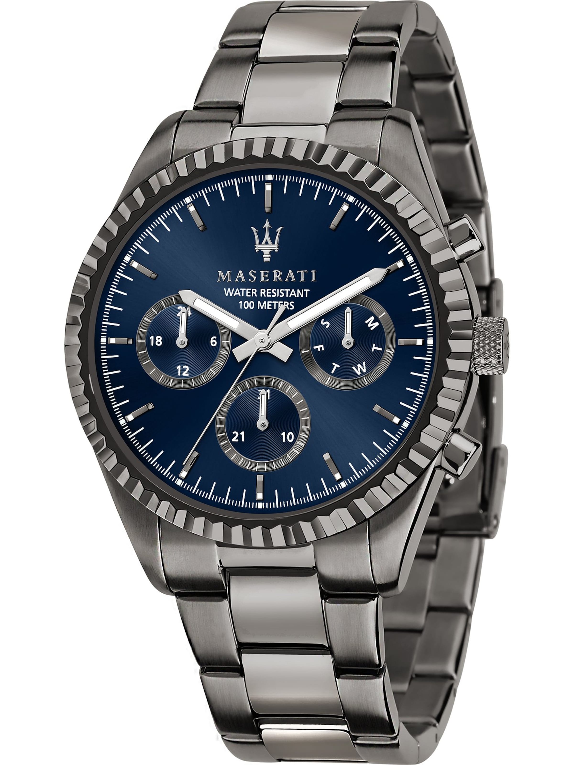 Maserati Uhr 'Competizione' in Grau: Vorderseite