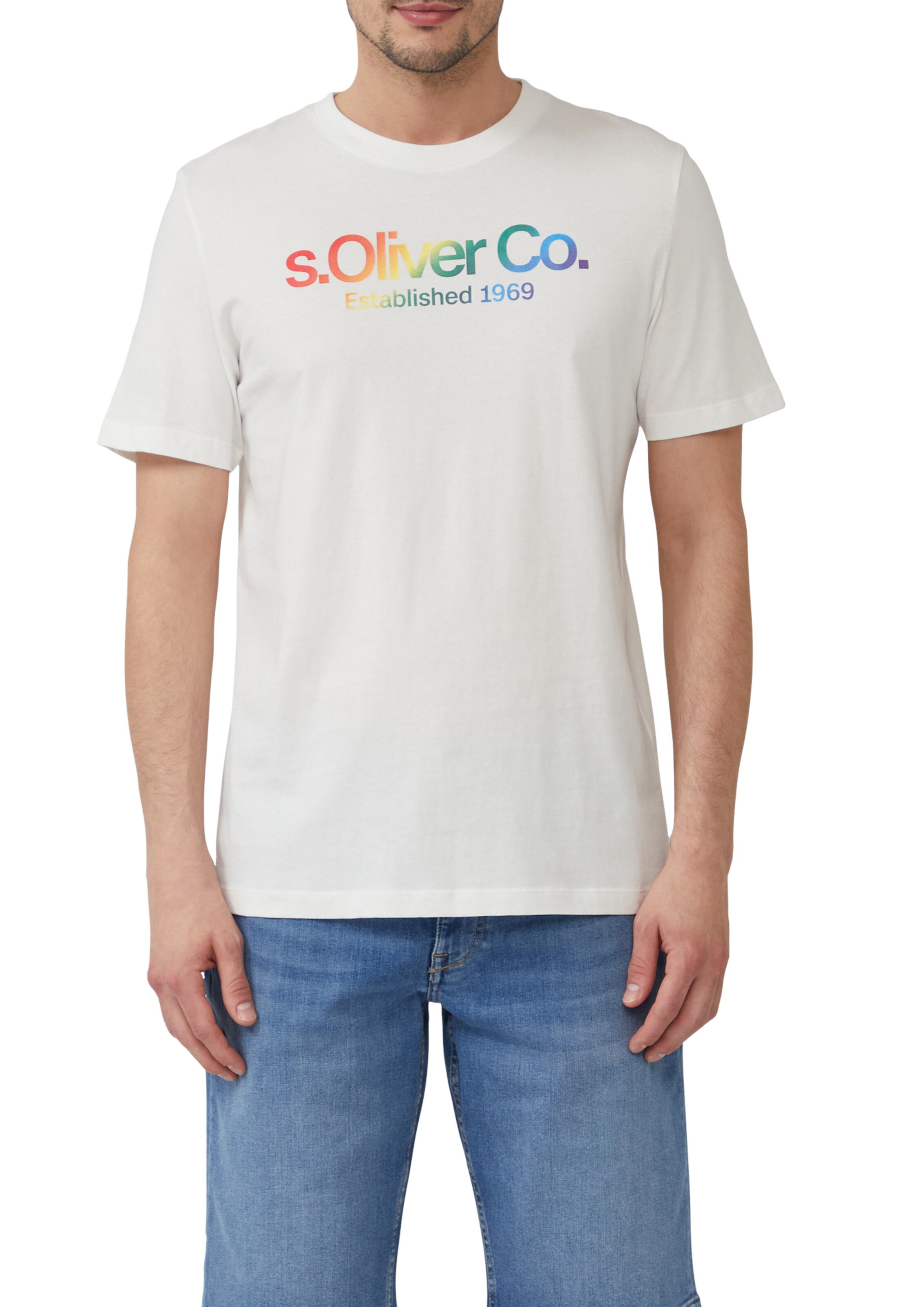 T-Shirt s.Oliver en blanc