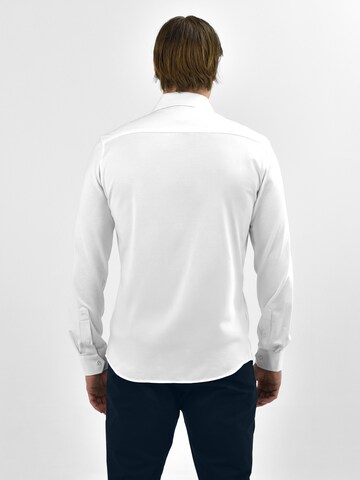 Vercate Slim Fit Businesshemd 'No. 19' in Weiß
