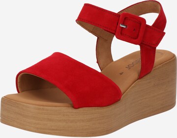 GABOR - Sandalias en rojo: frente