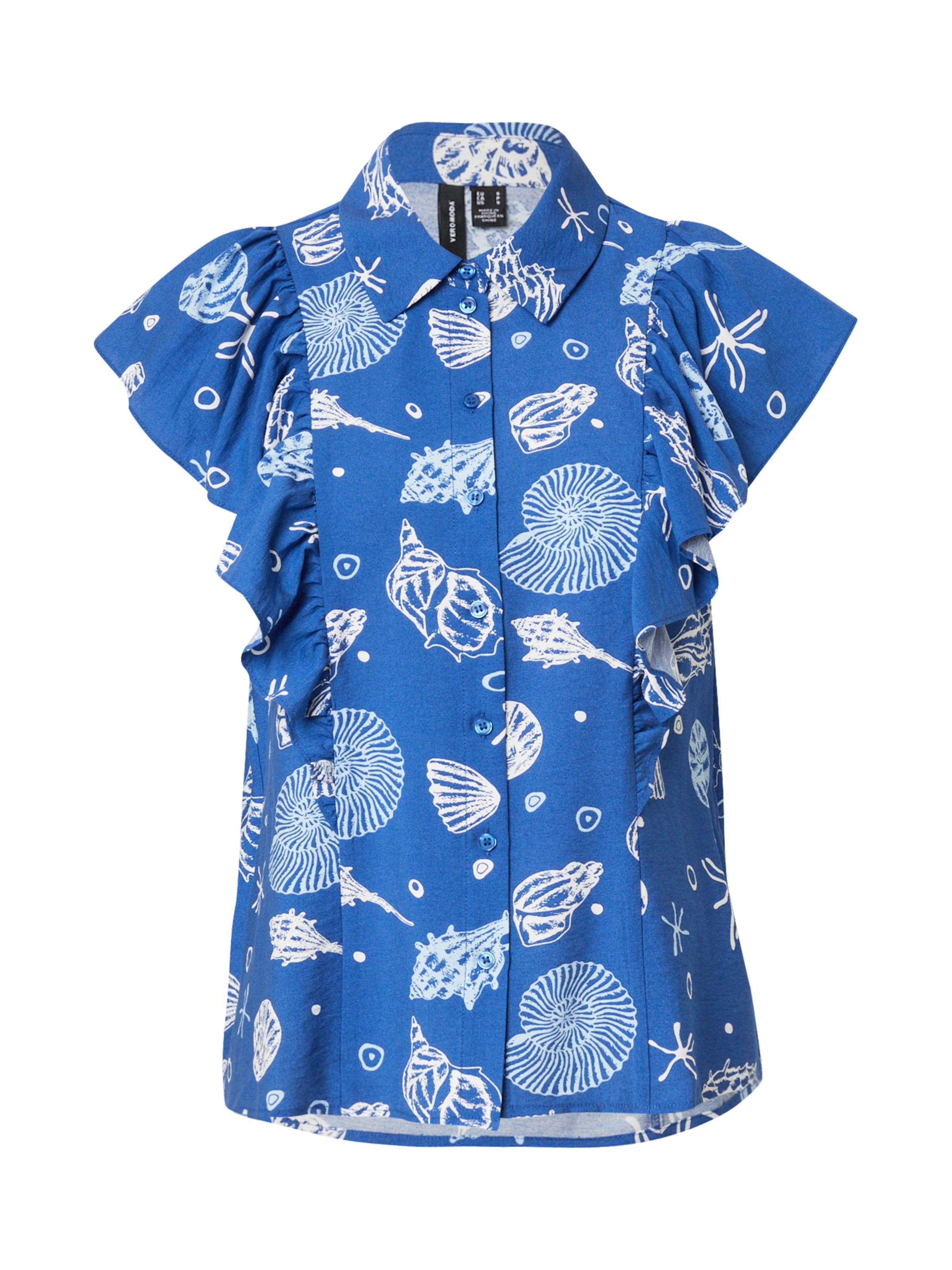 VERO MODA Blouse 'VMSEASHELL' in Blue: front