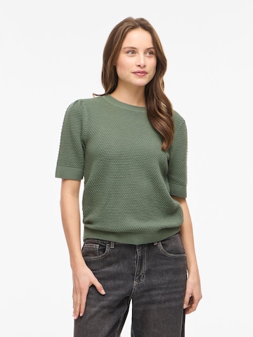 VILA Sweater in Green: front