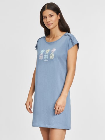 VIVANCE Nightgown 'Pineapple' in Blue: front