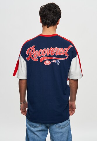 Recovered T-Shirt 'NFL Patriots New England Cut and Sew Oversized' in Blau