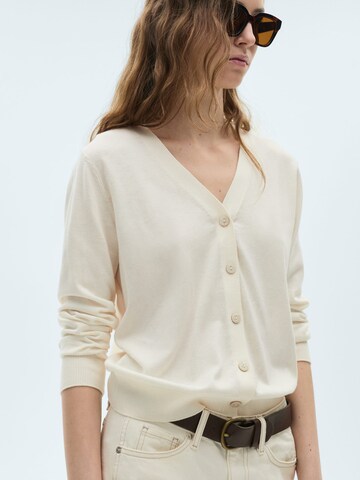 MANGO Strickjacke 'LUKA' in Beige: Vorderseite