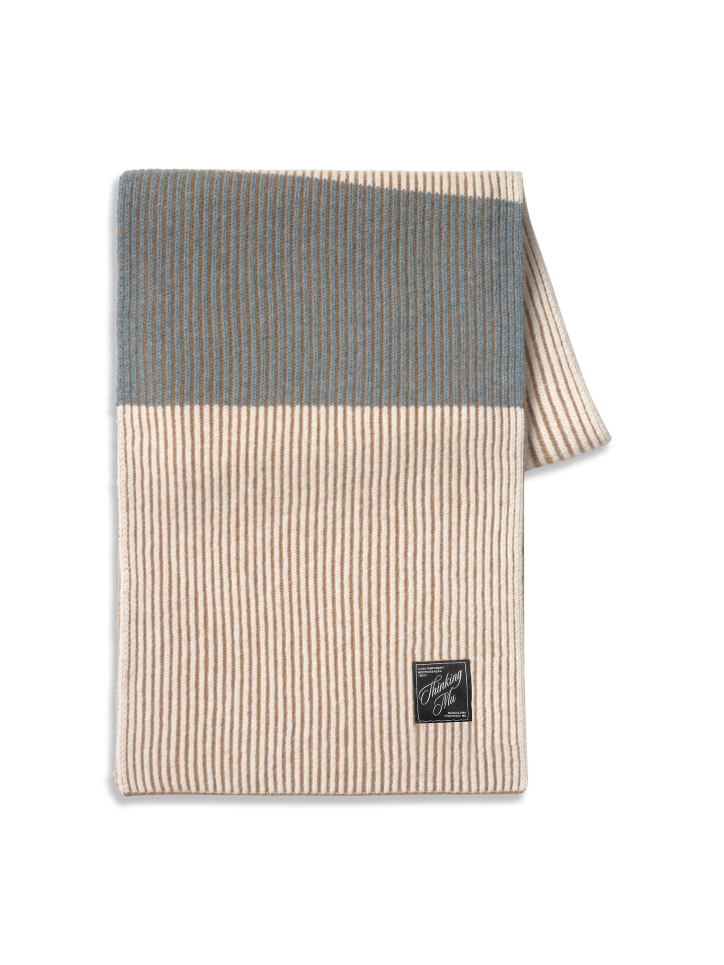 Thinking MU Schal in Beige: Vorderseite