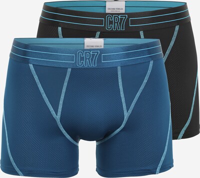 Boxeri CR7 - Cristiano Ronaldo pe albastru pastel / negru, Vizualizare produs