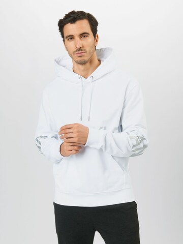 Calvin Klein Jeans Regular fit Sweatshirt in Wit: voorkant