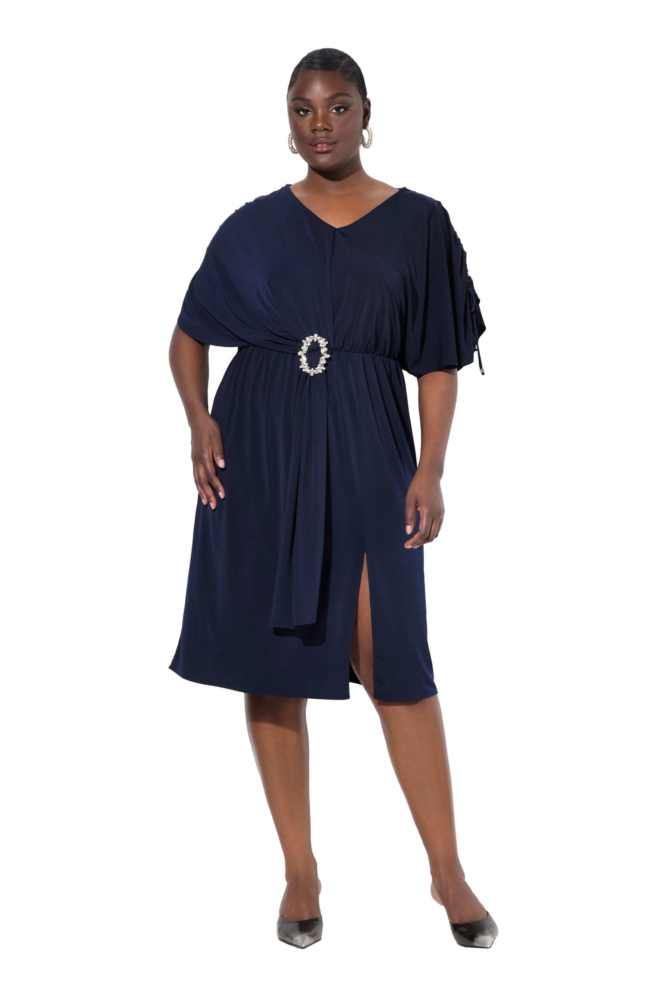 Robe Ulla Popken en bleu : devant